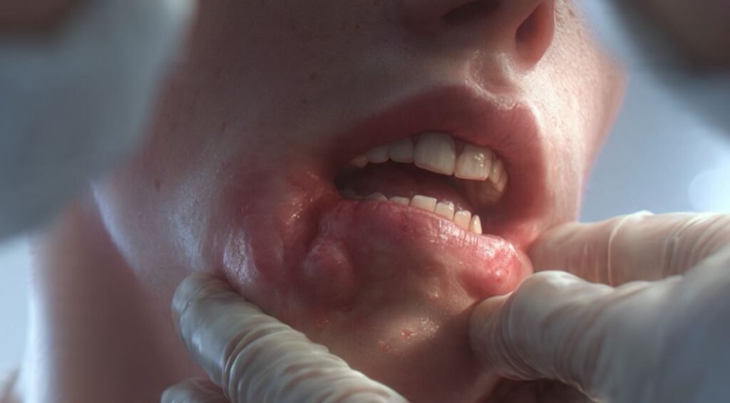 Persistent Swelling Around The Gums Or Jaw